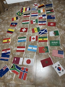 Guirnalda de Banderas de 42 Naciones: Inglaterra, Alemania, Países Bajos, Dinamarca, <span class=keywords><strong>Noruega</strong></span>, Suecia, Francia, Bélgica, en Poliéster, 2026 - Product Image 2