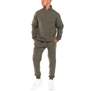 กางเกงแทร็คผู้ชายแบบสบายๆ รุ่นใหม่ ระบายอากาศได้ดี เป็นมิตรกับสิ่งแวดล้อม ผลิตจากผ้าฝ้าย/โพลีเอสเตอร์ เอวแบบรูดเชือก มีกระเป๋าซิป ขอบยางยืด - Product Image 5