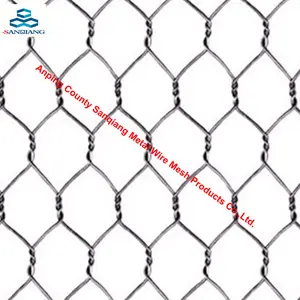 物美价廉六角丝网用于鸡笼金属钢铁银聚氯乙烯涂层防水户外大门