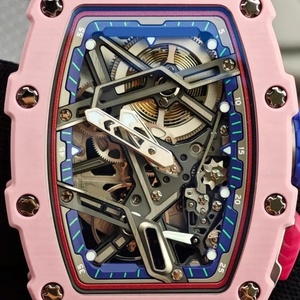 Bestseller 0704 Montre automatique pour femme, tendance sportive, avec mouvement tourbillon, verre saphir et affichage HD transparent - Product Image 2