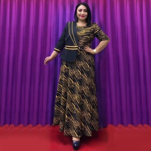 Elegante taglie forti <span class=keywords><strong>abbigliamento</strong></span> africano per <span class=keywords><strong>donna</strong></span> due pezzi Set <span class=keywords><strong>Chic</strong></span> carriera giacca gonna autunno inverno professionale abito lungo - Product Image 5