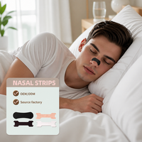 Bandes nasales anti-ronflement OEM/ODM, patchs respirants pour l'aide au sommeil, usine source, logo personnalisé