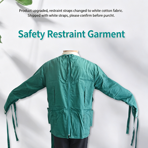 Chaleco de Seguridad para Pacientes Psicóticos, Traje de Sujeción Protector Antiarañazos para Pacientes Agitados, Camisón de Sujeción BDSM - Product Image 5