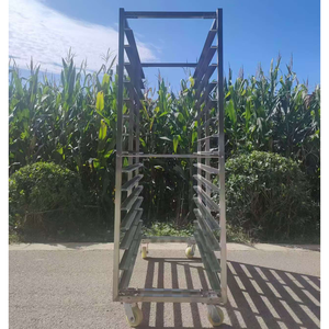 वाणिज्यिक बेकरी स्टेनलेस स्टील ट्रे ट्रॉली - Product Image 6