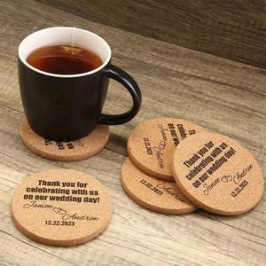 Posavasos de Madera Personalizados, Diseño Original Estilo Americano, Juego de Posavasos Personalizados, Regalo Promocional Multifuncional DIY - Product Image 4