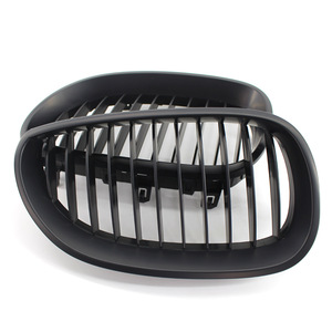 Calandre avant noire mate BMW E60 E61 pour pare-chocs Série 5 2004-2009, pièce en plastique ABS, modèle A E60 Y - Product Image 1