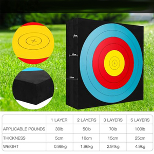 Sân sau săn bắn bắn thực hành 3D mật độ cao cung mũi tên bắn EVA bắn cung mục tiêu bọt - Product Image 3