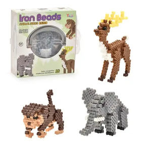 Perles à <span class=keywords><strong>repasser</strong></span> Yirun de China Toys, Nouveaux produits 2021, Perles Hama 3D animaux éducatives DIY, Jouets populaires pour enfants - Product Image 2