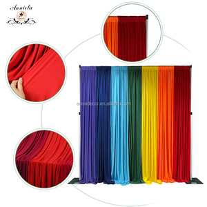 Hiện Đại Đầy Màu Sắc 4 Cách Căng Polyester Spandex Rèm Backdrop Bảng Điều Chỉnh Ống Và Màn Cho Đám Cưới Tổ Chức Sự Kiện Đảng Trang Trí Sân Khấu - Product Image 3