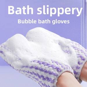 Esponja de Baño Suave de Doble Uso para Hombre y Mujer, Red de Burbujas Antideslizante, Suministros de Baño y Aseo Súper Suaves - Product Image 5