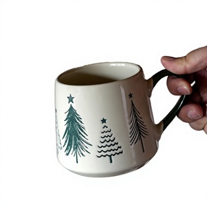 Nueva Taza de Café de Cerámica con Diseño Europeo Creativo de Árbol de Navidad, Personalizada, para Desayuno, Leche, Regreso a Clases, Apta para Lavavajillas - Product Image 2