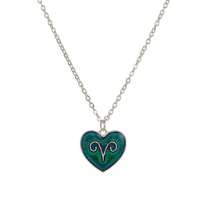 Collier pendentif <span class=keywords><strong>personnalisé</strong></span> tendance à changement de couleur selon la température, signe astrologique des douze constellations, collier de clavicule pour étudiant, fabriqué à Yiwu - Product Image 5