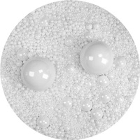 Ornement Boule en céramique Silice Boules blanches en céramique perles d'oxyde de zirconium