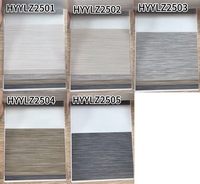 Vente en gros de stores modernes zébrés en tissu et corde à perles, stores roulants manuels en polyester à motif vertical, rideaux, technique unie