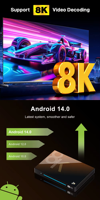 Nouvelle Box TV Intelligente H96 MAX M9S Android 14 2026 Octa Core RK3576 8 Go 128 Go 8K 1000M AI Wifi 6 Lecteur Multimédia en Streaming