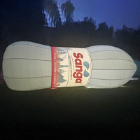 Bouteille publicitaire gonflable en tissu Oxford de haute qualité, taille personnalisée, pour la publicité extérieure et la décoration d'expositions