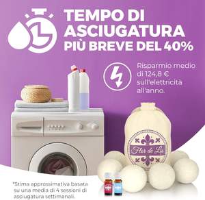 Boules de séchage en laine adoucissante pour linge avec parfum professionnel <span class=keywords><strong>Lenora</strong></span> et huiles de lavage hypoallergéniques |   Attache-cheveux en caoutchouc - Product Image 2