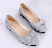 Chaussures plates confortables et décontractées pour femmes, à bout pointu, brillantes, respirantes, de haute qualité, personnalisables