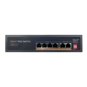 Switch de Red POE 4+2 de 100M para Monitoreo de Red, Compatible con Cámaras de Vigilancia y AP Inalámbricos, Suministro Eficiente - Product Image 1