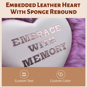 Album <span class=keywords><strong>photo</strong></span> personnalisé avec couverture en fourrure, insert en cuir et éponge en forme de cœur, pour les amoureux, souvenir, cadeau de diplôme - Product Image 3