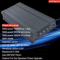 Amplificateur de subwoofer de voiture de style brésilien, pleine gamme, RMS 13000W, crête 26000W, SPL, basses puissantes, 1 ohm mono, amplificateur de voiture classe D
