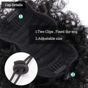 Pelucas Afro Wave para mujeres negras Superventas Clip <span class=keywords><strong>en</strong></span> extensión de <span class=keywords><strong>cabello</strong></span> rizado Chignon Mujeres Updo Cover Hairpiece Extension Hair Bun - Product Image 6