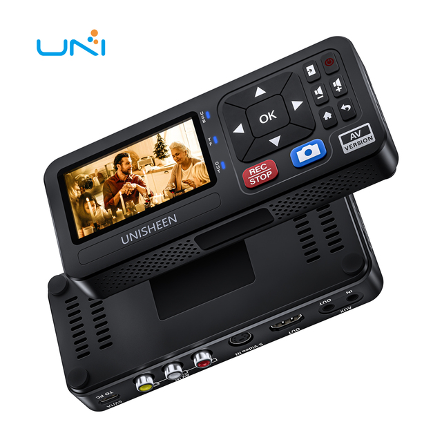 UR230A-B Old Camcorder Converter Cassette MP3 Reel Mini Small VHS Tape to Flash Digital Video Capture Recorder with Battery Base