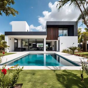 Eine Etage plus zwei halbe Etagen Luxus vorgefertigte Casa Villa - Product Image 1