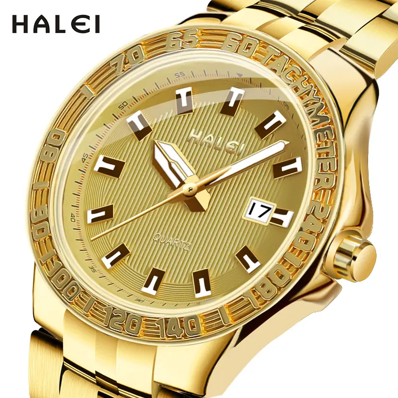 HALEI 8030ML new watches brand water proof watch for men,premium watches female gold,hip hop watches brand original