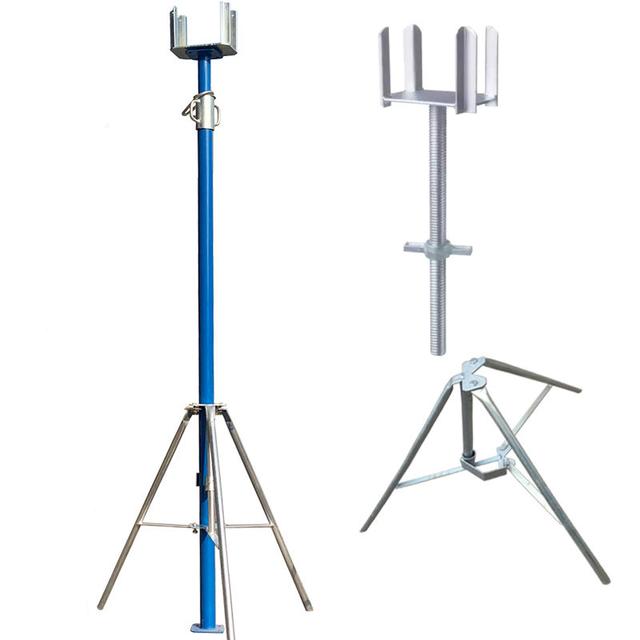Concrete Heavy Duty Shoring Post Props Acrow Scaffolding Jack Base Tripod Adjustable Steel Props for Beam Support