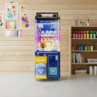 Machine de jeu d'arcade à griffes compacte, optimisée pour l'espace, distributeur de jouets pour cafés