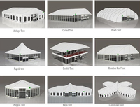 Carpa grande de perfil de aluminio para exterior de buena calidad, carpa para fiestas y eventos, para banquete de boda