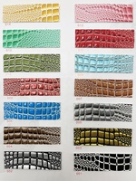 Pas de quantité minimale de commande mode brillant nacré brevet Crocodile en relief poulpe motif PVC cuir pour sacs à main