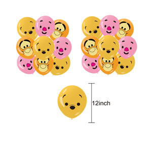 Set di Topper per la festa di <span class=keywords><strong>compleanno</strong></span> a tema piccolo orso del miele con Banner palloncini per la celebrazione del Baby Shower degli animali della foresta - Product Image 6
