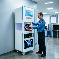 Lave-casque automatique avec système de paiement, borne de distribution pour l'entretien des casques de moto