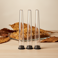 Tubes coniques en plastique de taille personnalisable - 98 mm 109 mm Contenant à cigarettes à l'épreuve des enfants avec couvercle étanche