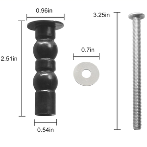 TOTO 변기 시트 확장 고무 볼트 상부 고정 너트 세트 - Product Image 1