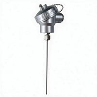 Sonde de capteur de température haute performance en aluminium avec tête de thermocouple, thermocouple fileté en acier inoxydable RTD Pt100