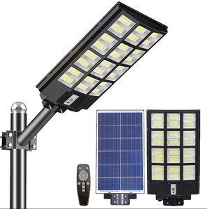 800W 1000W uzaktan kumanda güneş sokak lambası IP66 su geçirmez güneş sokak lambası Led güneş pili trafik uyarı ışığı - Product Image 4
