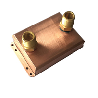 Ventilateur à ailettes skivé en aluminium à haute densité d'ailettes dissipateur de chaleur d'usinage en cuivre pour bloc de refroidissement par eau CPU