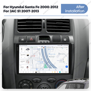 DUDUAUTO DUDU7 Android Carplay Radio de coche para Hyundai Classic Santa <span class=keywords><strong>Fe</strong></span> 2000-2004 JAC <span class=keywords><strong>S1</strong></span> (Rein) 2005-2015 - Product Image 3