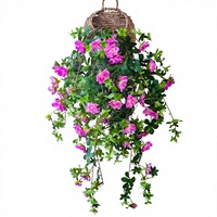 Rose artificielle, plante grimpante, décoration murale, panier de fleurs, bouquet, offre exclusive transfrontalière