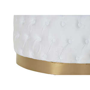 Reposapiés de MDF de Poliéster 78X78X40 Blanco - Product Image 4