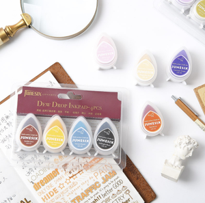 Nouveau paquet de 4 tampons encreurs rosée pour tampons papier et tissu 2023 - Product Image 3