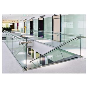 Rampe en verre modulaire Installation facile Acier inoxydable Rail caché pour escalier Rampe en verre - Product Image 2