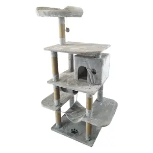 <span class=keywords><strong>Chanvre</strong></span> animal <span class=keywords><strong>de</strong></span> compagnie chat escalade cadre chat litière lit chambre chat griffoir poste pad - Product Image 1
