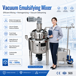 Équipement de fabrication de cosmétiques multifonctions Mélangeur émulsifiant sous vide après extraction de la boue <span class=keywords><strong>d</strong></span>'<span class=keywords><strong>escargot</strong></span> - Product Image 1