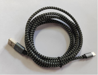 Câble USB en nylon pour charge rapide, livraison directe d'usine, câble micro USB pour chargeur de téléphone portable