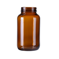 Pilulier en verre 10ml-300ml Emballage en verre Médicament Capsule Pilule Bouteille Médicament Vitamine Supplément Bouteille en verre Conteneur