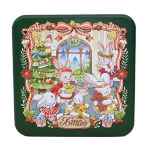 Stock Square Tin <b>Box</b> Food Grade <b>Empty</b> Metal Tin Container Custom Printed Square Tin Can For Candy Cookie <b>Gift</b> Packaging - Product Image 6